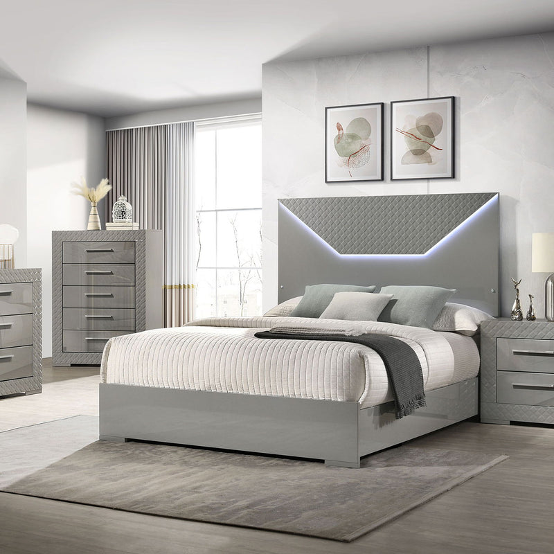 Pierce - Panel Bed LED Headboard
