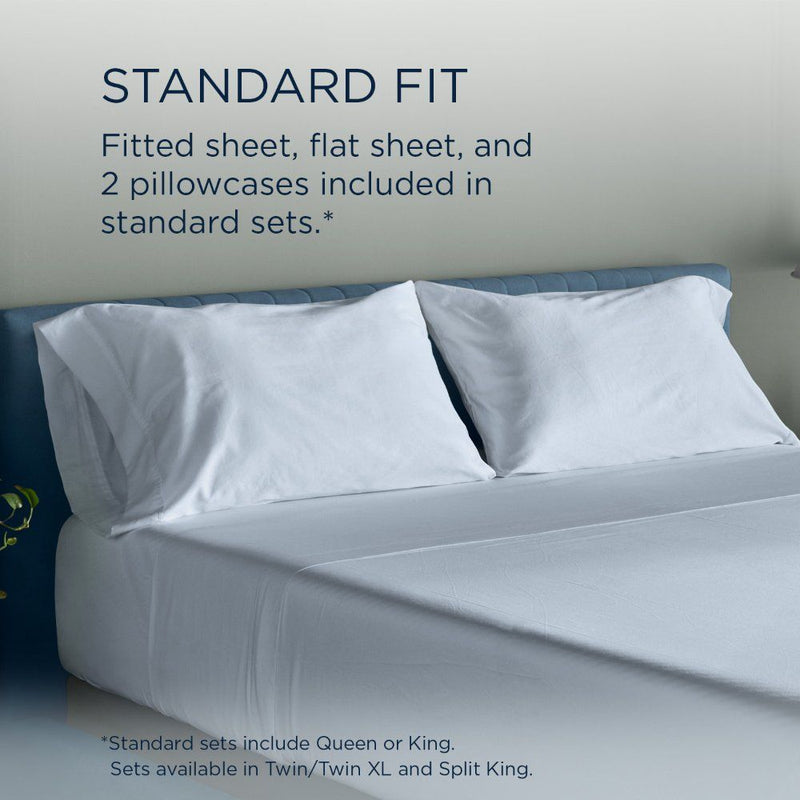 Linens - Tempur Luxe Egyptian Cotton Sheet Set - Sleepy Blue