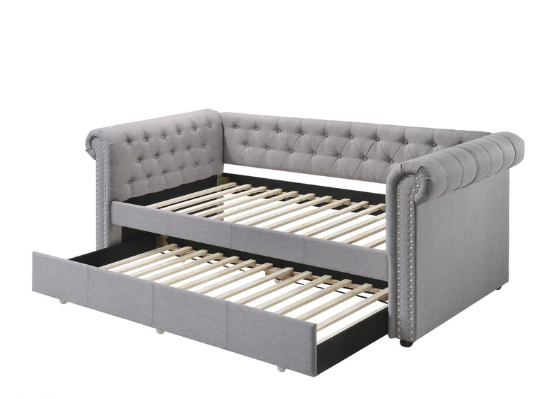Justice - Twin Daybed With Trundle - Gray