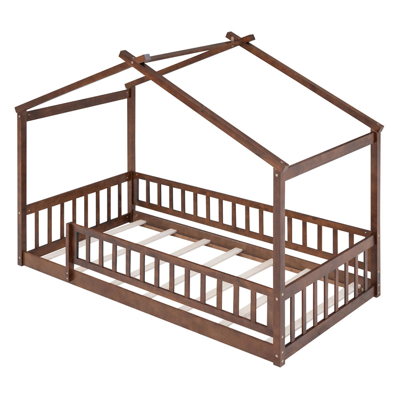 Bed House Bed Frame With Fence