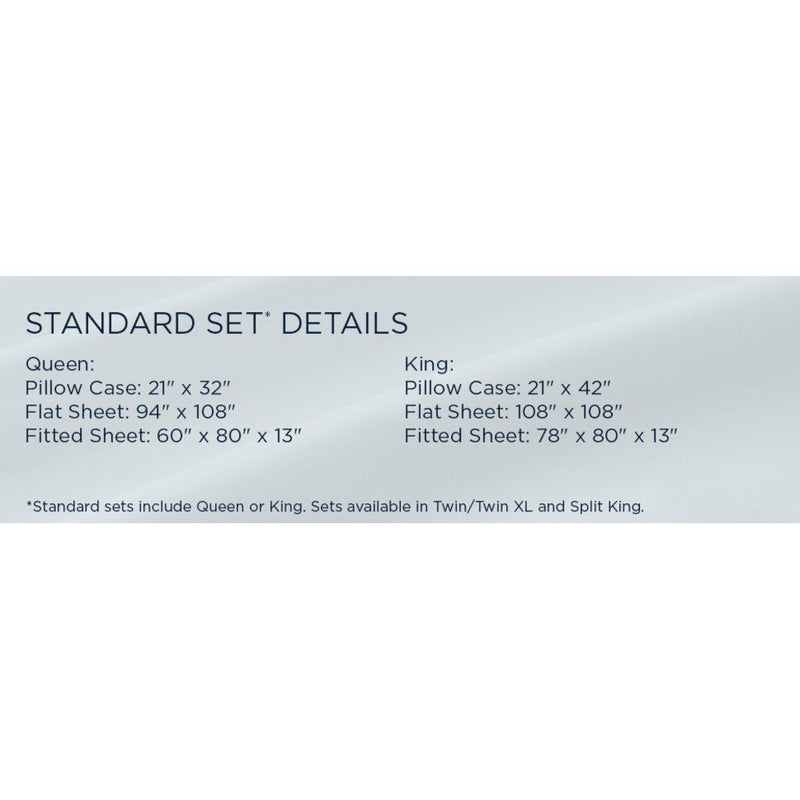Linens - Tempur Classic Cotton Sheet Set - Sleepy Blue