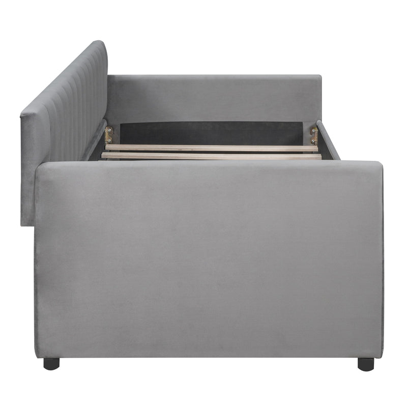 Upholstered Daybed With Slat Support