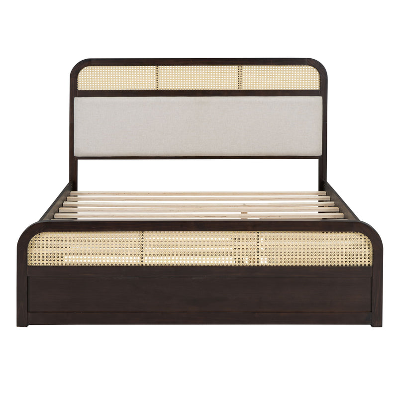 Platform Bed With Trundle And 2 Drawers