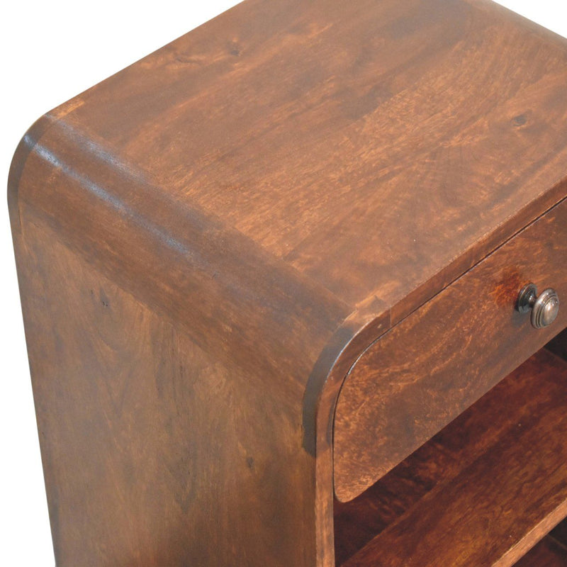 Arvessa - Open Bedside Table - Dark Brown