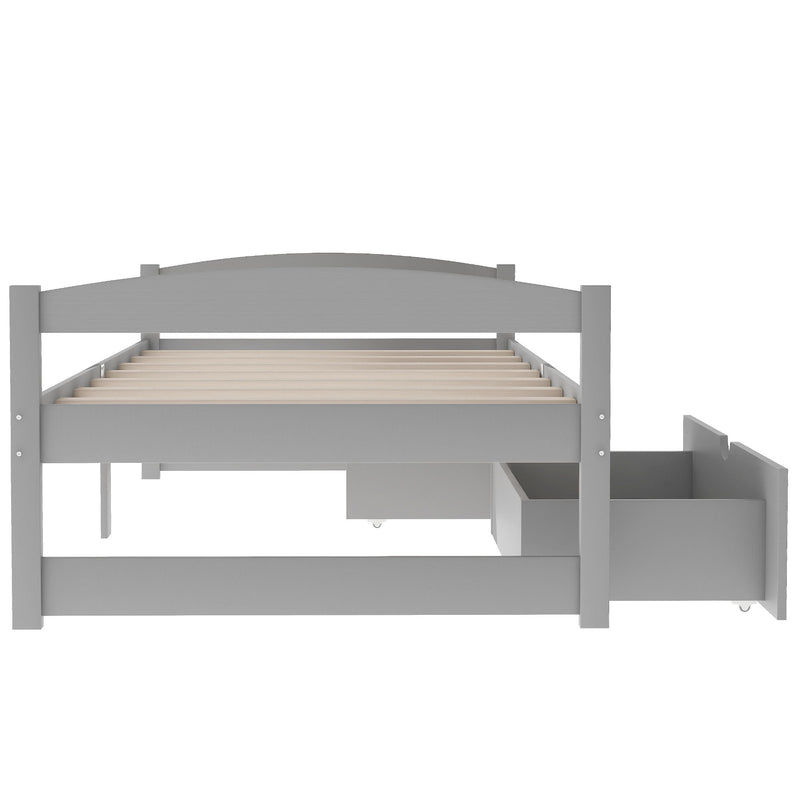 Platform Bed With 2 Drawers