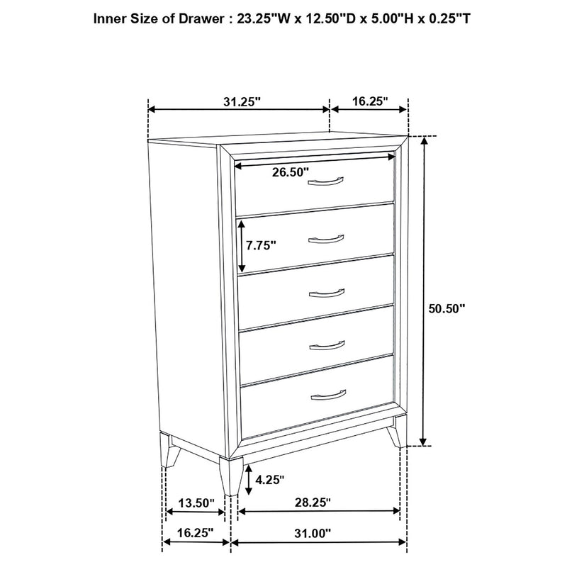 Carina - Panel Bedroom Set