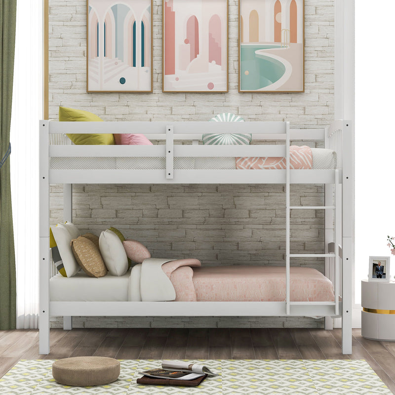 Solid Construction Bunk Bed With Ladder