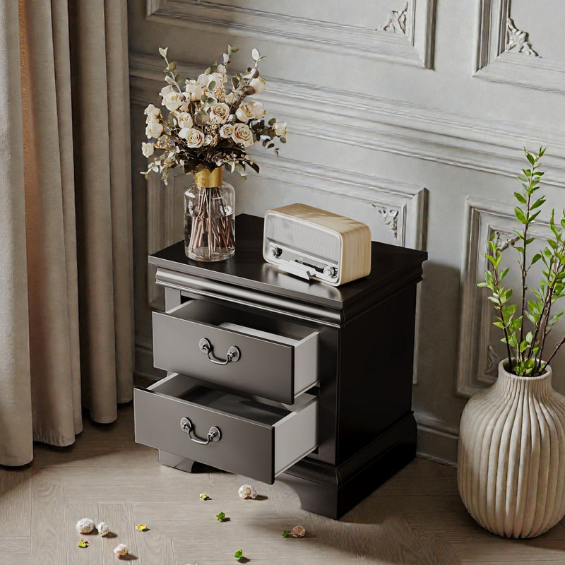 Nightstand With 2 Drawers