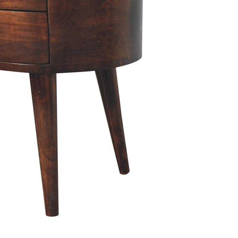 Rounded Bedside Table