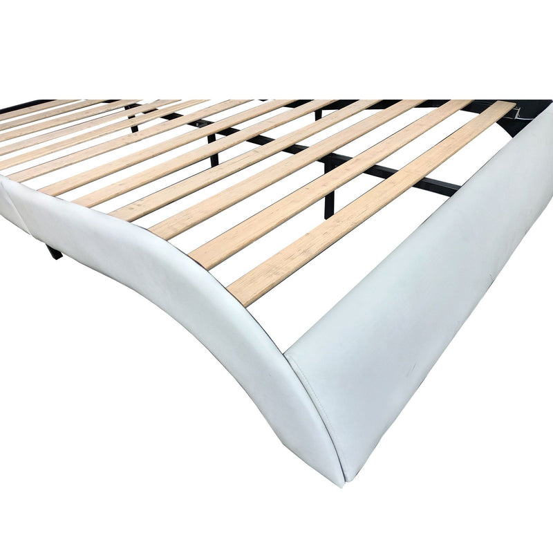 Platform Bed Frame With LED Lighting, tooth Music, Vibration Massage