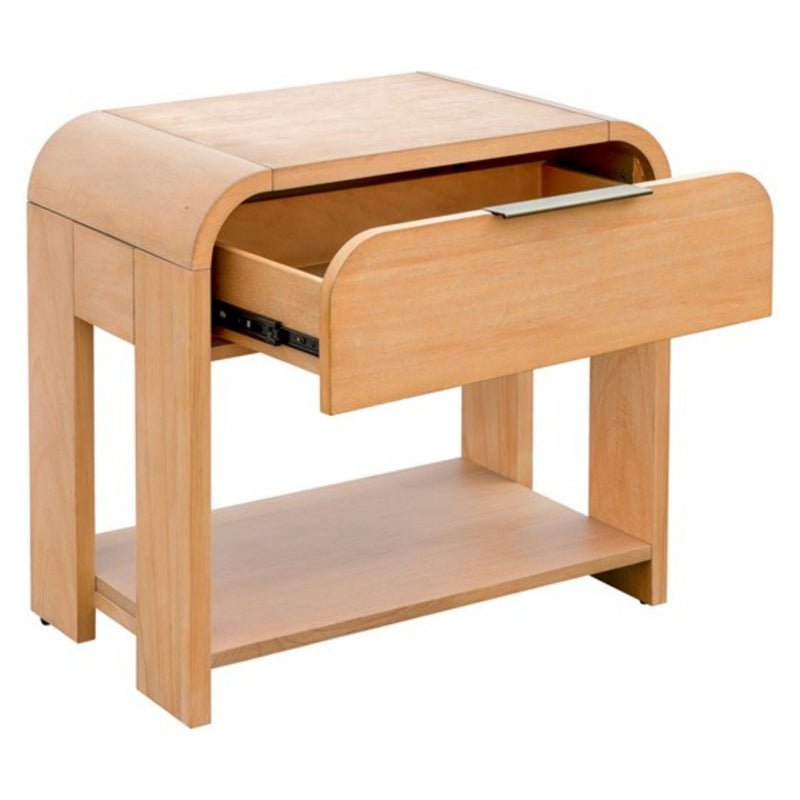 1 Drawer Waterfall Nightstand - Natural