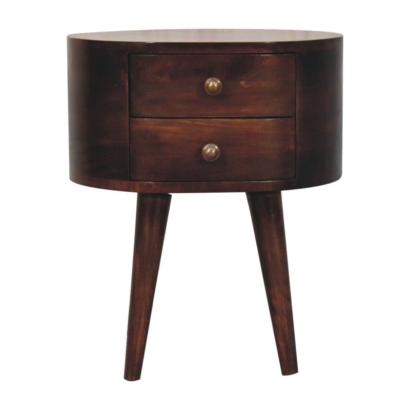 Rounded Bedside Table