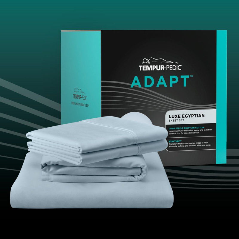 Tempur-Adapt - Tempur-Adapt Luxe Egyptian Cotton Sheets - Sleepy Blue