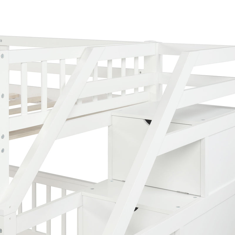 Loft Bed With Staircase And Storage