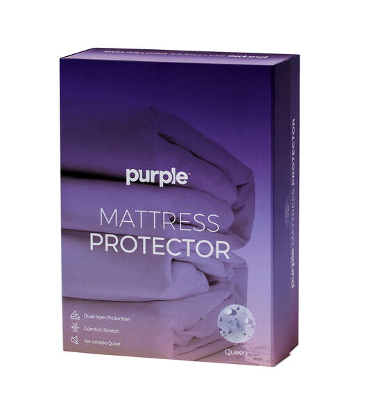 Purple Waterproof Mattress Protector Deep Pocket - Queen