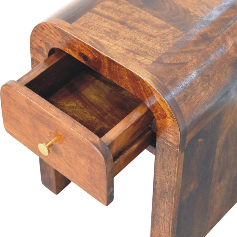 Mini Darcy - Nightstand With Curved Edges
