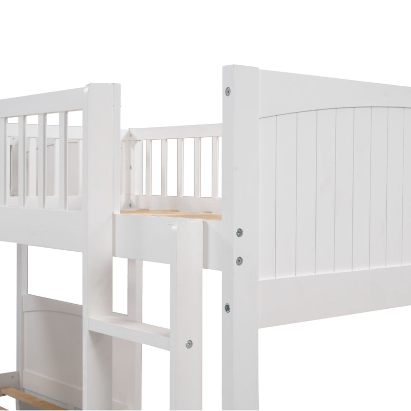 Bunk Bed With Loft And 2 Drawers