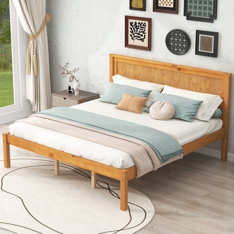 Platform Bed Frame With Headboard