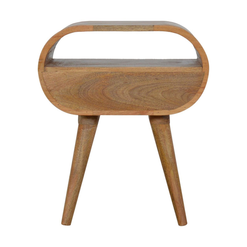 Circular Open Bedside Nightstand