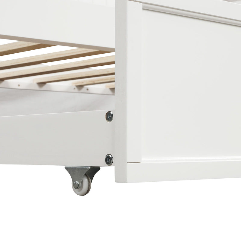 Twin Size Daybed & Twin Size Trundle - White