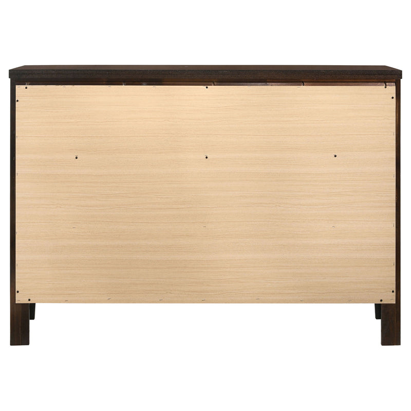 Wedgewood - 6 Drawers Dresser - Cappuccino