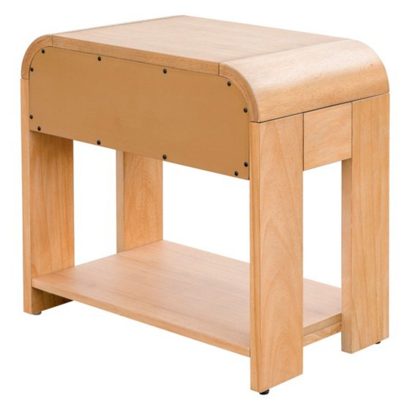1 Drawer Waterfall Nightstand - Natural