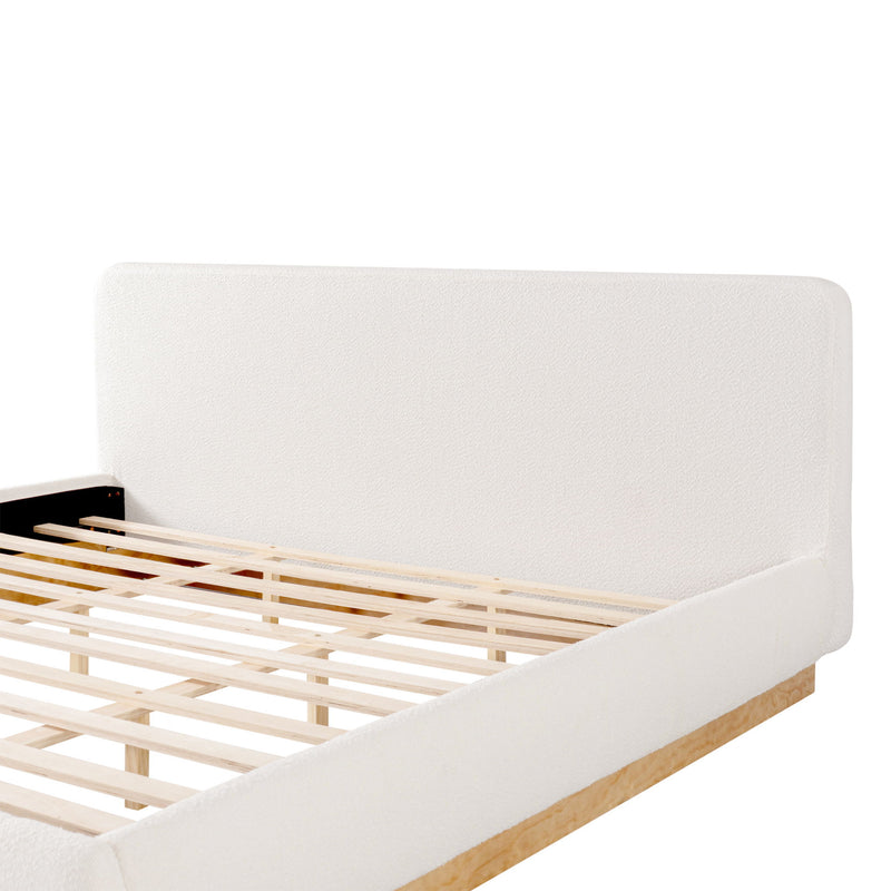 Upholstered Platform Bed Frame, No Box Spring Required