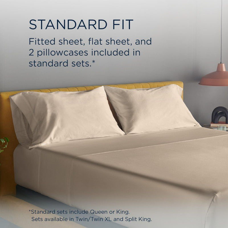 Linens - Tempur Luxe Egyptian Cotton Sheet Set - Sandstone