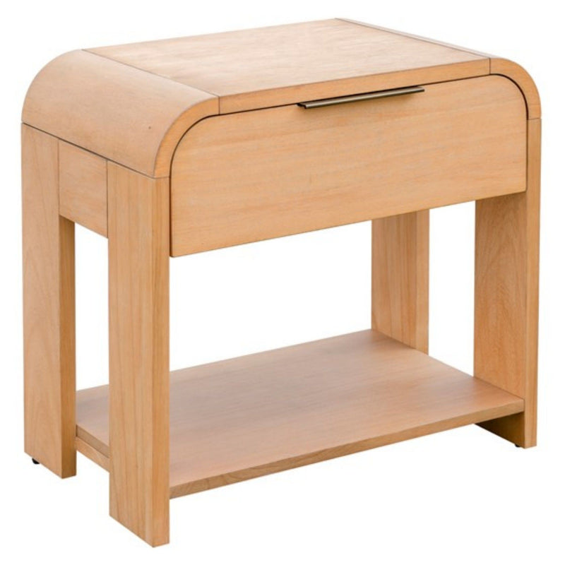 1 Drawer Waterfall Nightstand - Natural