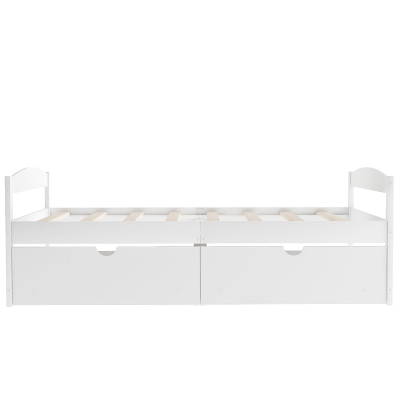 Platform Bed With 2 Drawers