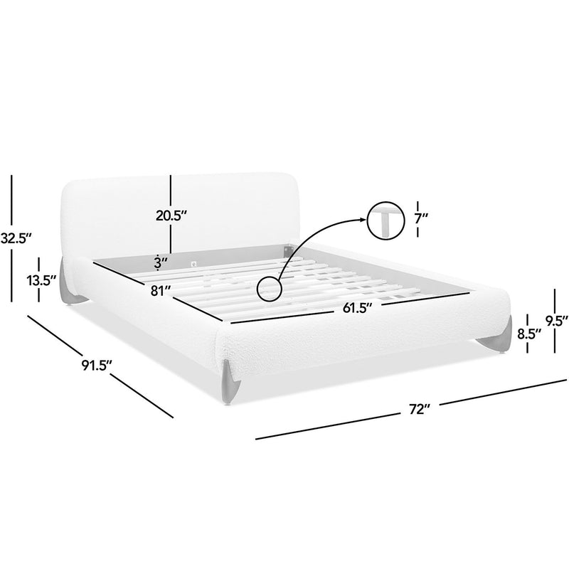 Alpine - Puffy Modern Platform Bed