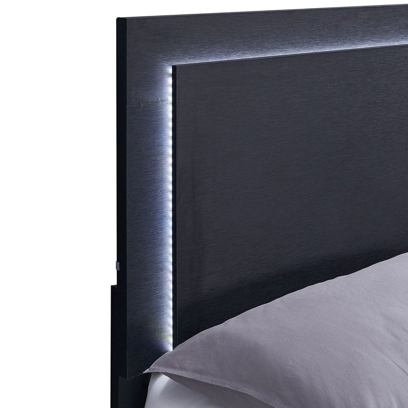 Jeremiah - LED Panel Bed With Touch Controlled Lighting