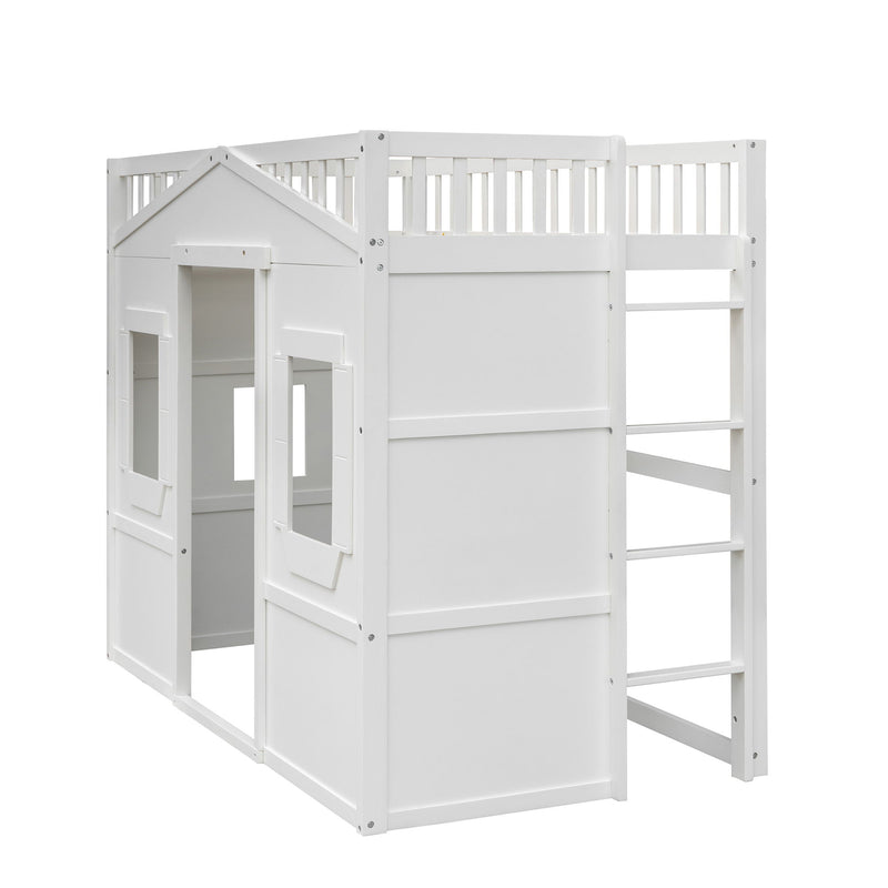 House Loft Bed With Ladder