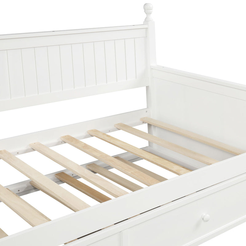 Twin Size Daybed & Twin Size Trundle - White